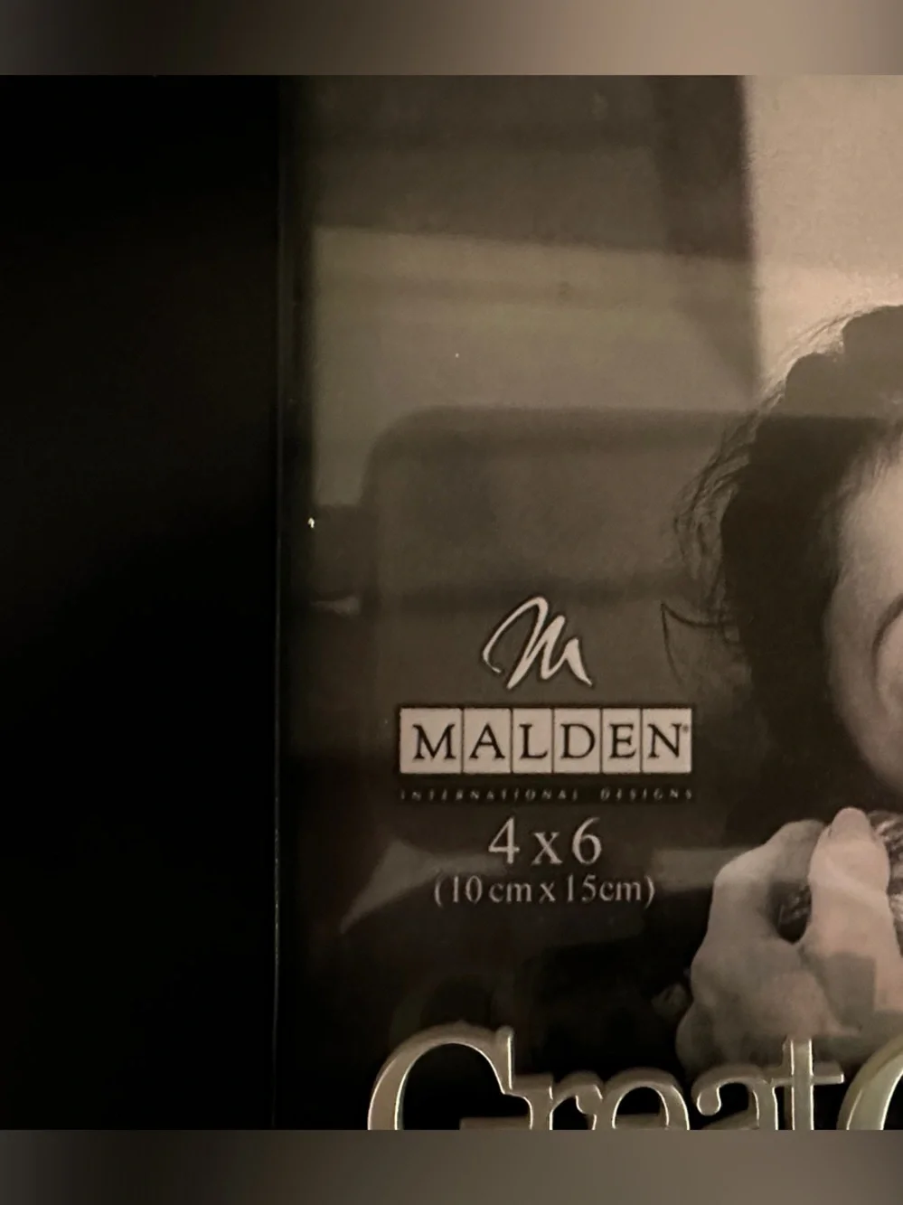 Black Photo Frame with 'Great Grandma' Lettering